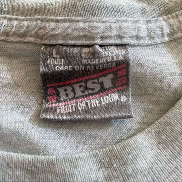 Vintage Native American Graphic Single Stitch T-Shirt Grey - Picture 5 of 6